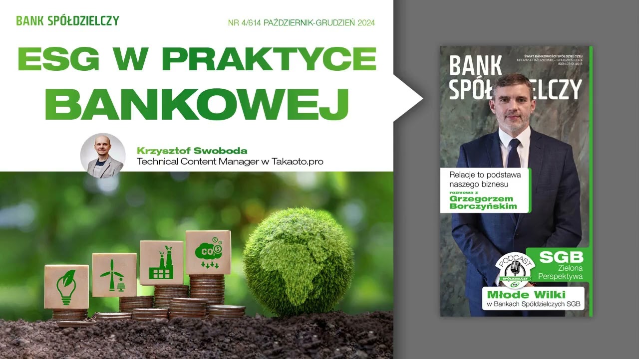 ESG w praktyce bankowej - jak zmieni sektor finansowy - magazyn 