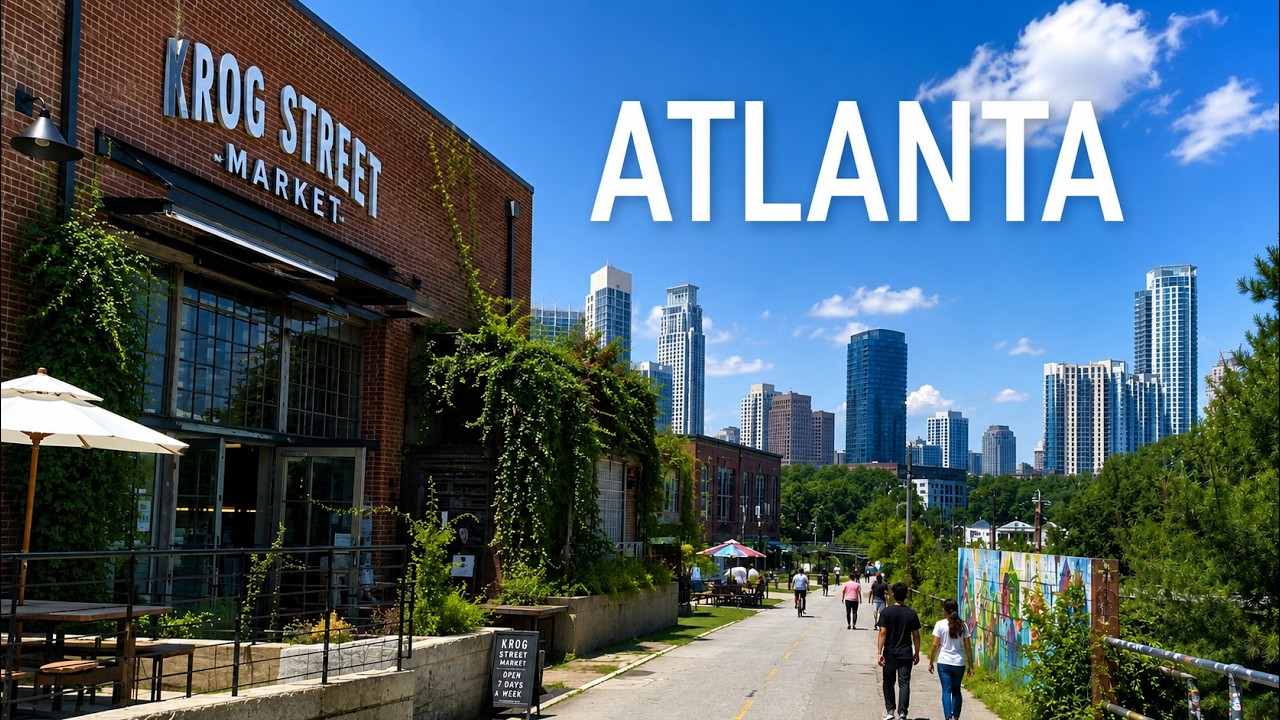 Atlanta Krog Market and Beltline Summer 2026 Walk | 4k Atlanta Georgia