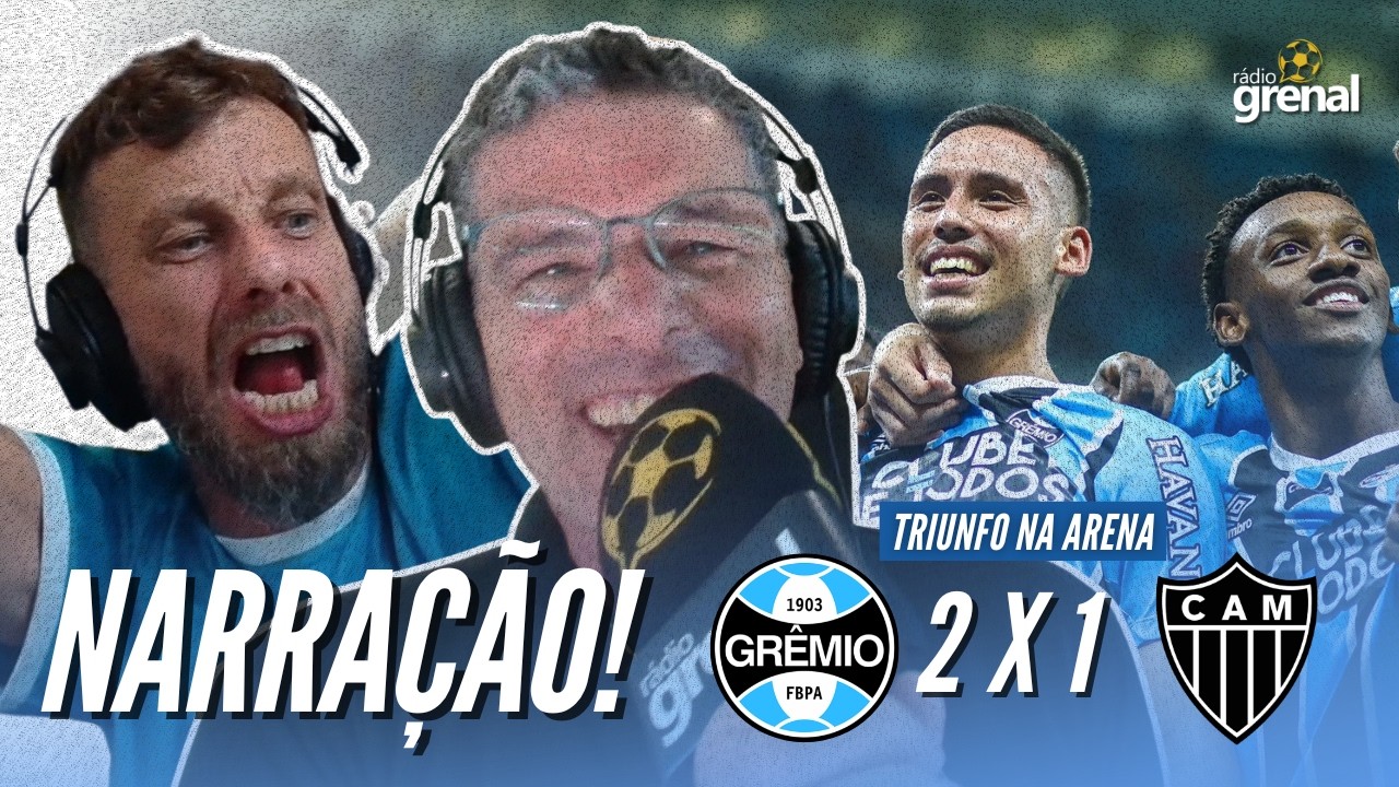 GOLS DE GRÊMIO 2 X 1 ATLÉTICO-MG | PC CARVALHO | RÁDIO GRENAL