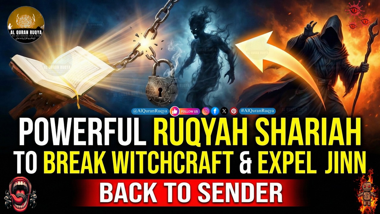 Powerful Ruqyah Shariah to Break Witchcraft & Expel Jinn & Evil Humans Behind Magic - Back to Sender