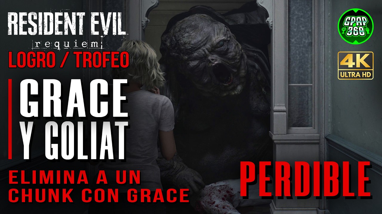 Resident Evil Requiem | Logro / Trofeo: Grace y Goliat (Eliminar a un Chunk con Grace) PERDIBLE