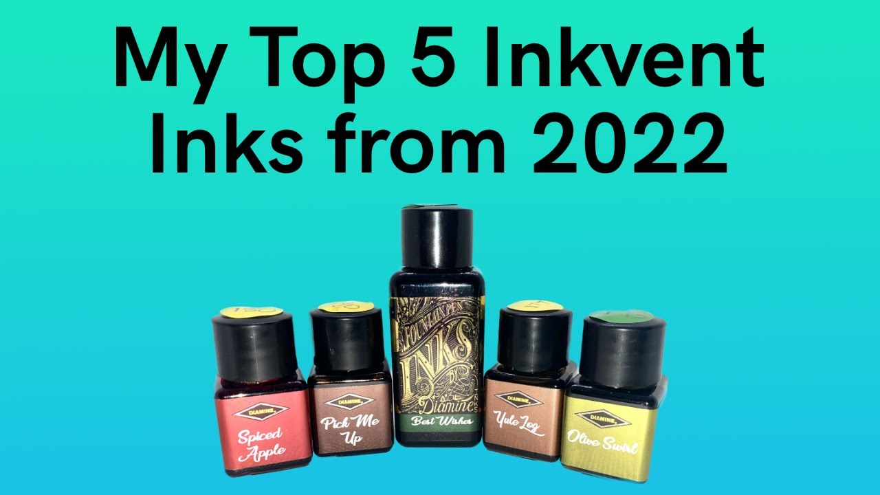 My Top 5 Inks From the 2022 Diamine Inkvent Calendar