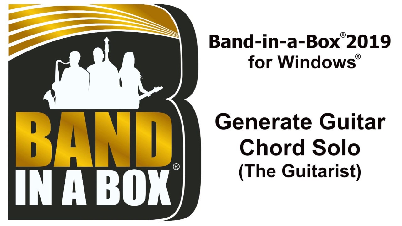 Band-in-a-Box® for Windows: Generate Guitar Chord Solo