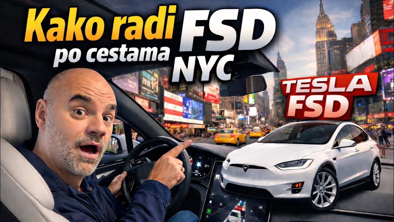 Как работает Tesla FSD v14.2.2 на дорогах Нью-Йорка: я тестирую FSD впервые.