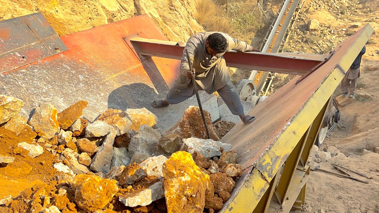 Full 4K Process: Incredible Work By Quarry Rock Jaw Crusher Machine: Big Rock Crusher.#stonecrusher 