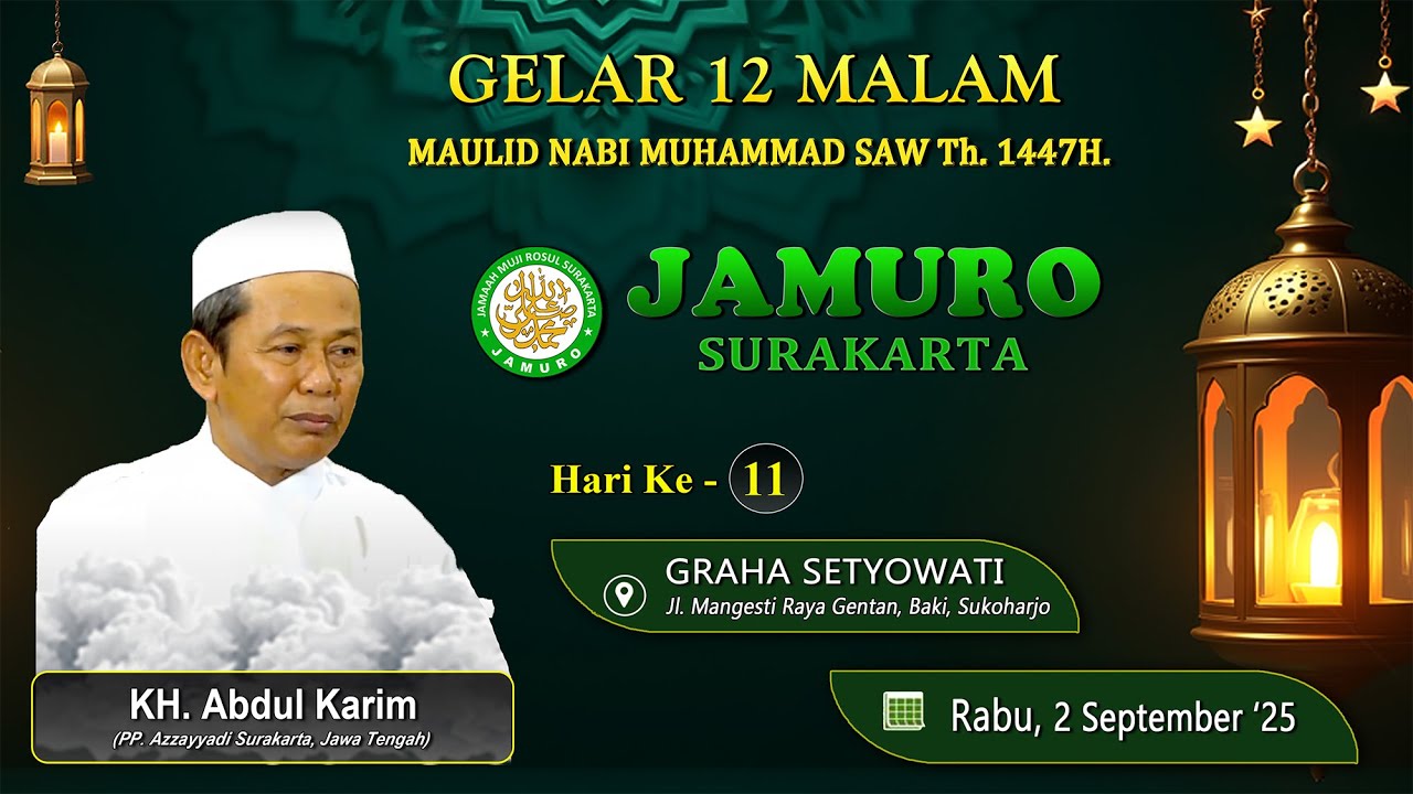 Live - Malam Ke 11 , tempat: GRAHA SETYOWATI 