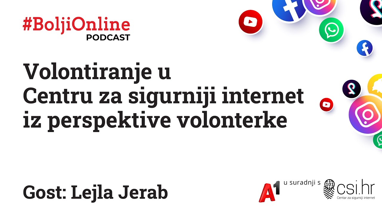 Podcast CSI Hrvatska & #BoljiOnline: Volontiranje u Centru za sigurniji internet