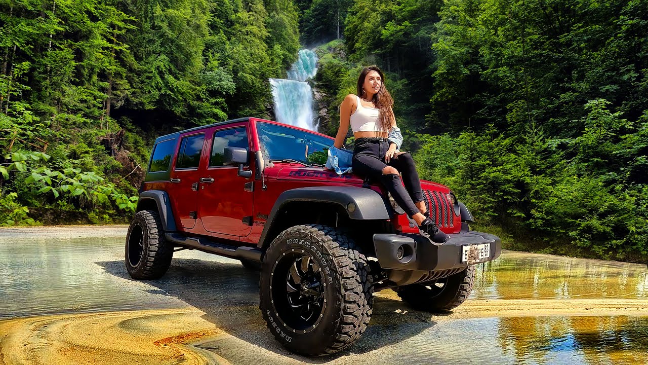 Ускутские водопады. Путешествие по горам на Jeep Rubicon 4x4