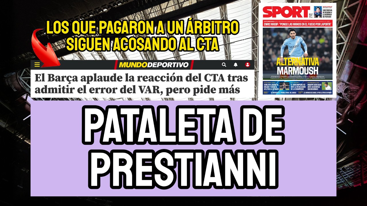 PRESTIANNI DENUNCIA INSULTO DE VINICIUS | EL BARCELONA SIGUE SU GUERRA CONTRA CTA | SE ROMPE MBAPPÉ