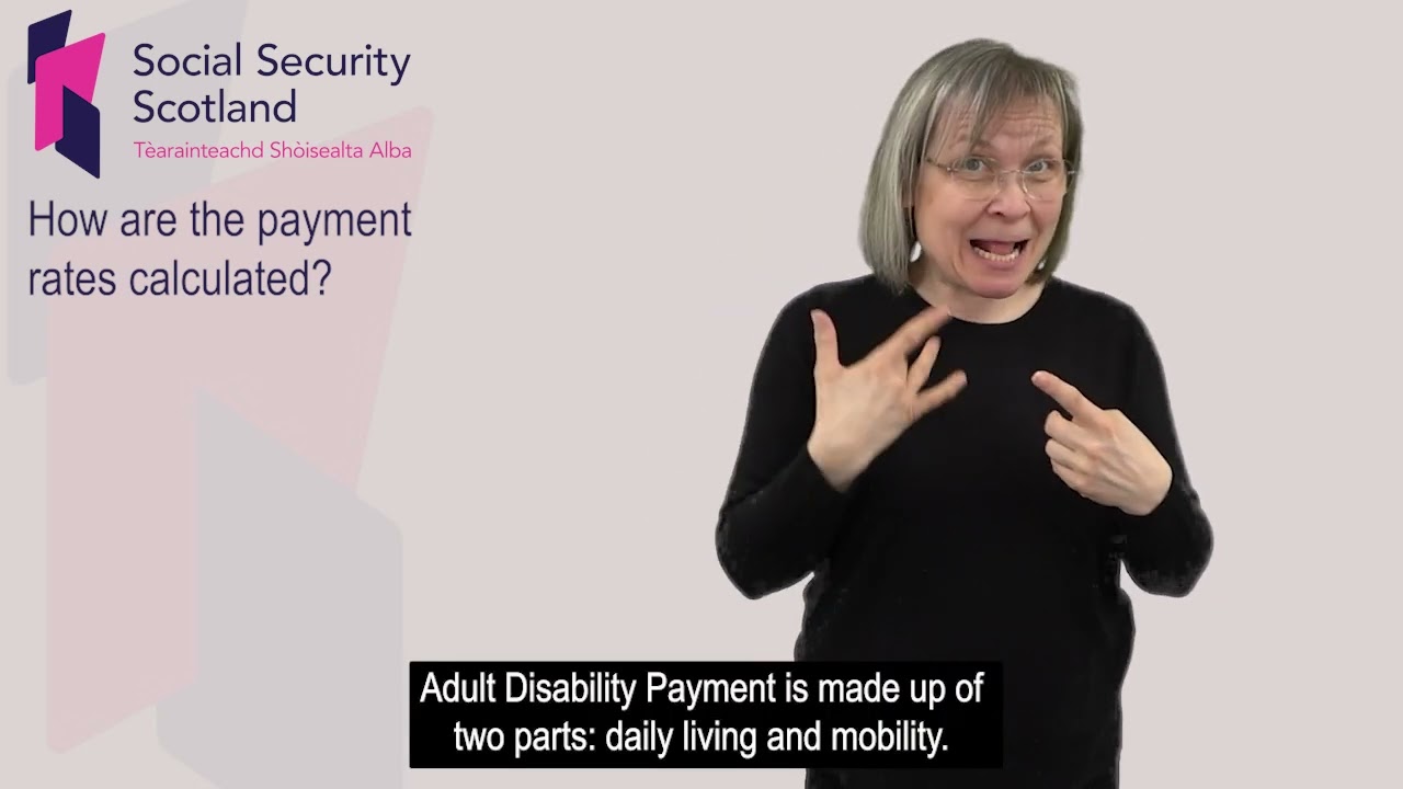 Adult Disability Payment factsheet - British Sign Language, April 2025