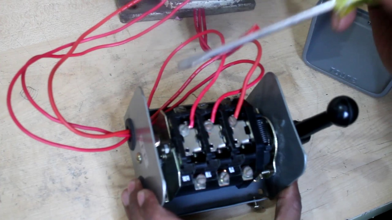Three Phase Motor Reverse and Forward Connection | Reverse Forward Switch Connection