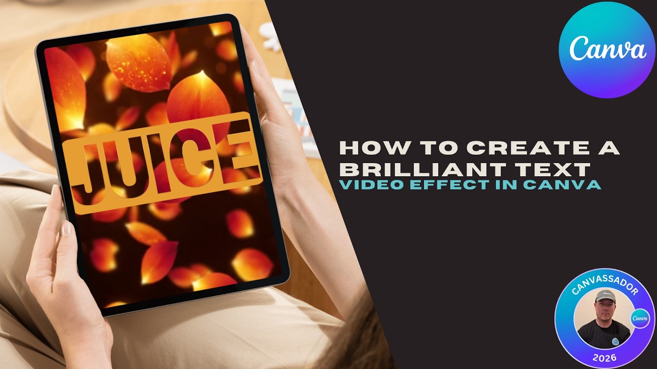 How to Create a Brilliant Text Video Effect in Canva
