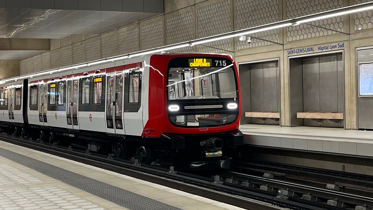 Partie 2 Métro de Lyon Ligne B passage de MPL16 (TCL)