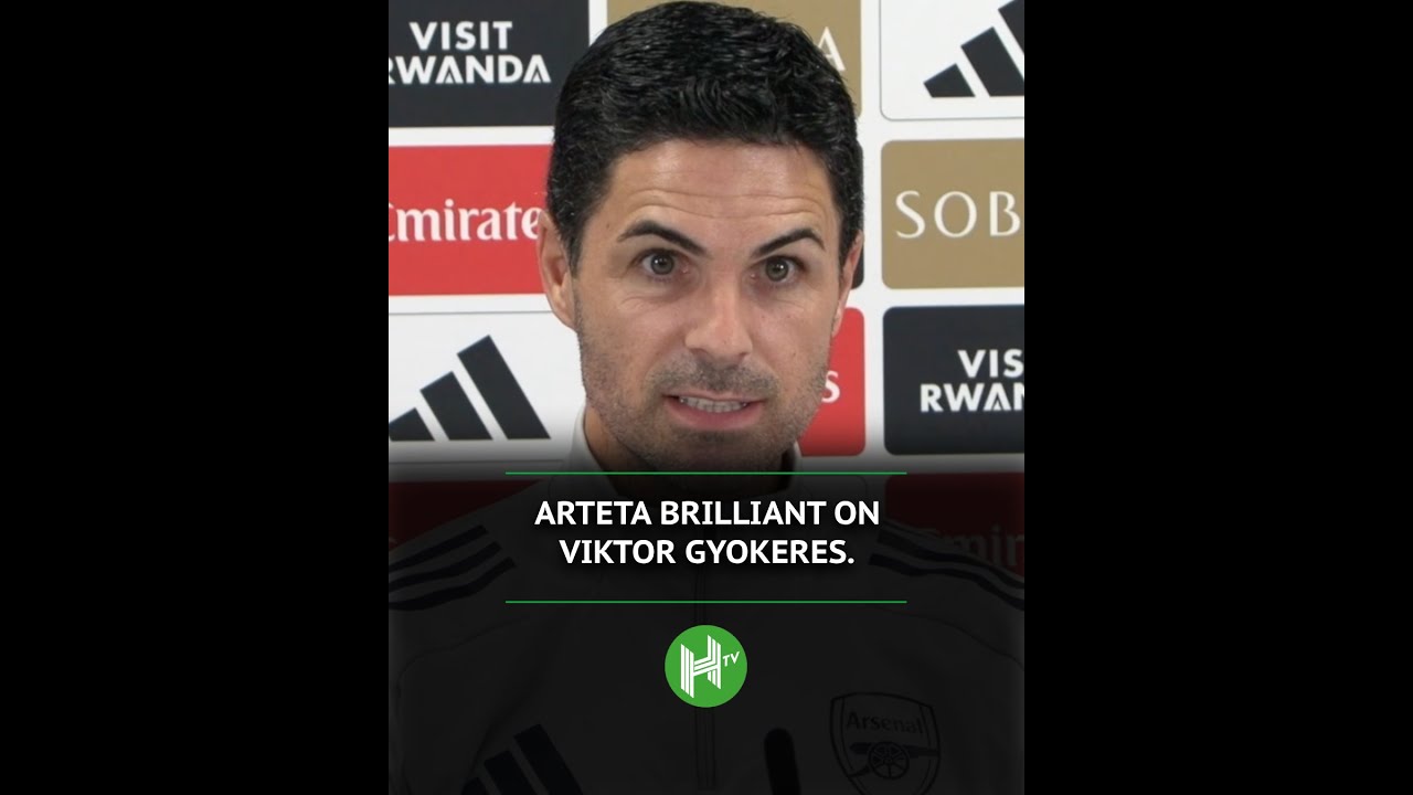 Mikel Arteta brilliant on Viktor Gyokeres 😂