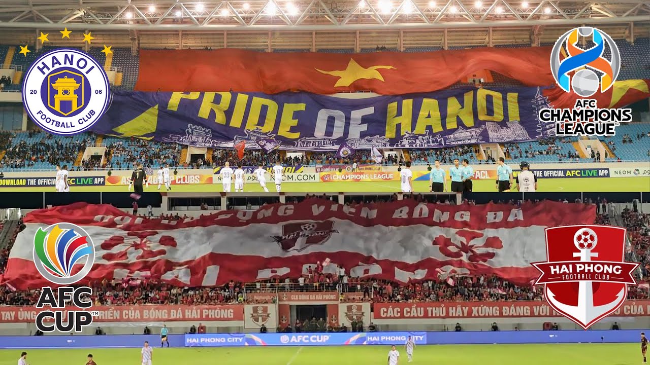 VIE |  CĐV HÀ NỘI & HẢI PHÒNG THỂ HIỆN NHƯ THẾ NÀO TẠI SÂN CHƠI CHÂU LỤC