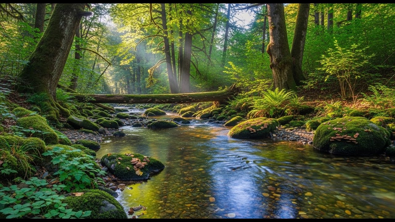 River Ambience 🌿 Soothing Flowing Water Sounds for Meditation and Deep Sleep #859