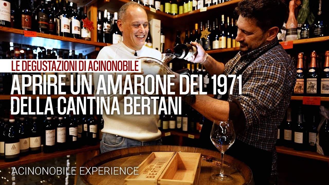 Aprire un Amarone del 1971 della Cantina Bertani