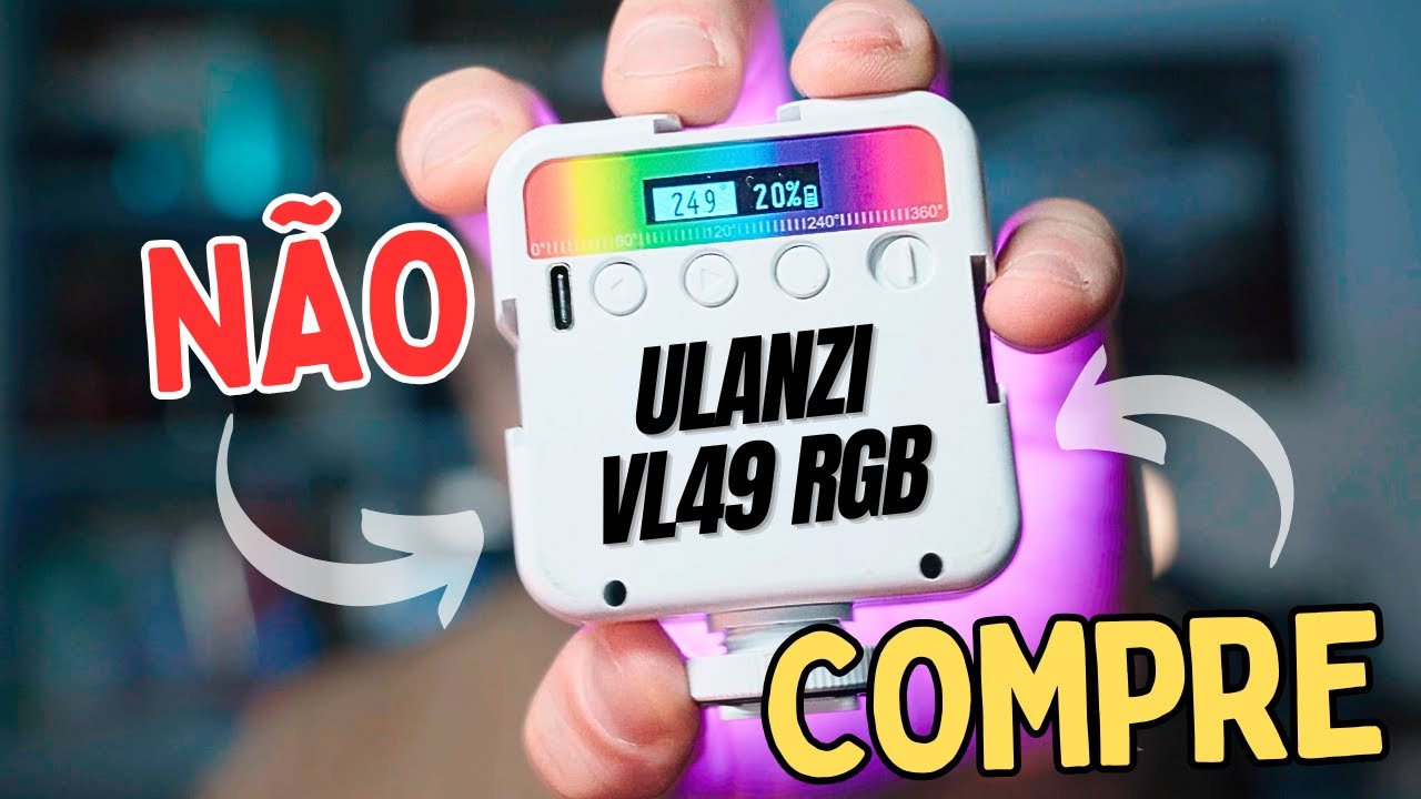 LED bom e barato!  Ulanzi VL49 RGB vale MESMO a pena?