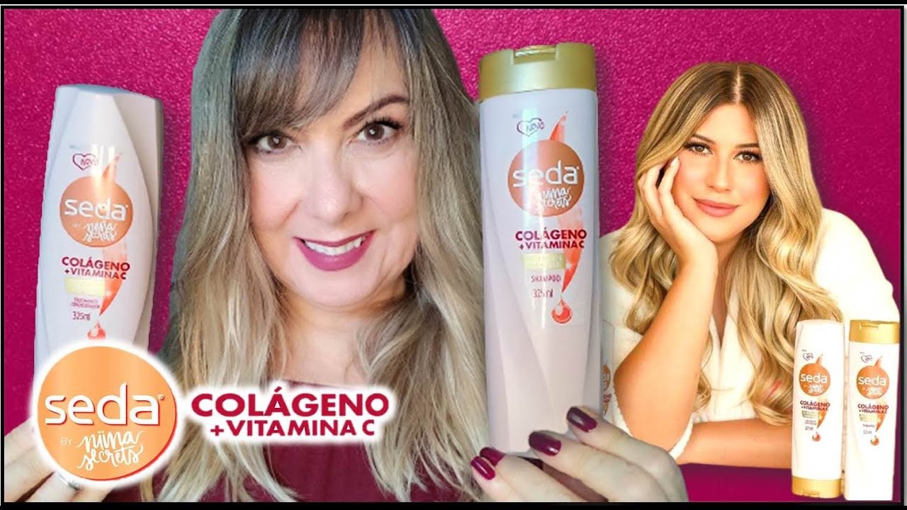 💗SEDA COLÁGENO E VITAMINA C BY NIINA SECRETS SHAMPOO E CONDICIONADOR PRODUTO DE MERCADO/FARMÁCIA