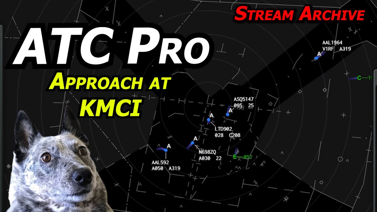 Learning ATC Pro on a STREAM! Working approach Air Traffic Control at KMCI (Twitch VOD)