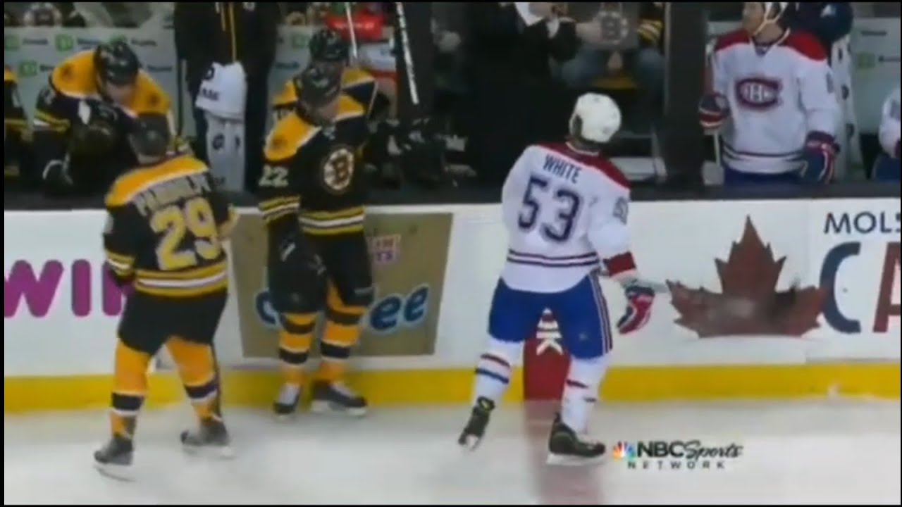 Canadiens - Bruins rough stuff 3/3/13