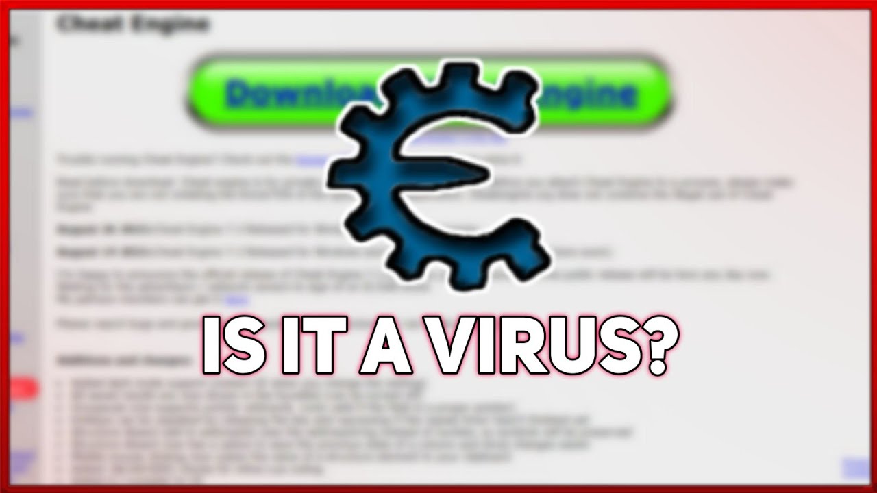 This Is Why You Shouldn't Download Cheat Engine From The Official Website