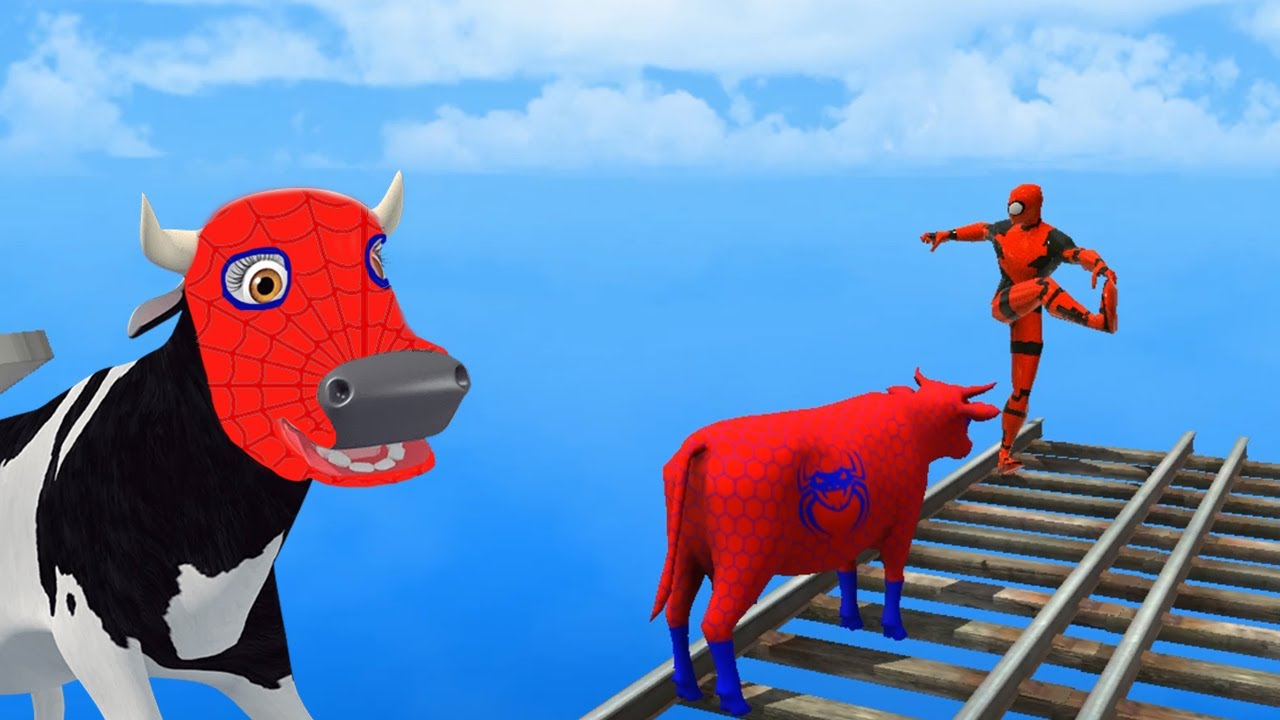 LA VACA LOLA ARAÑA BUSCA A SU AMOR EL TORO DE LA GRANJA