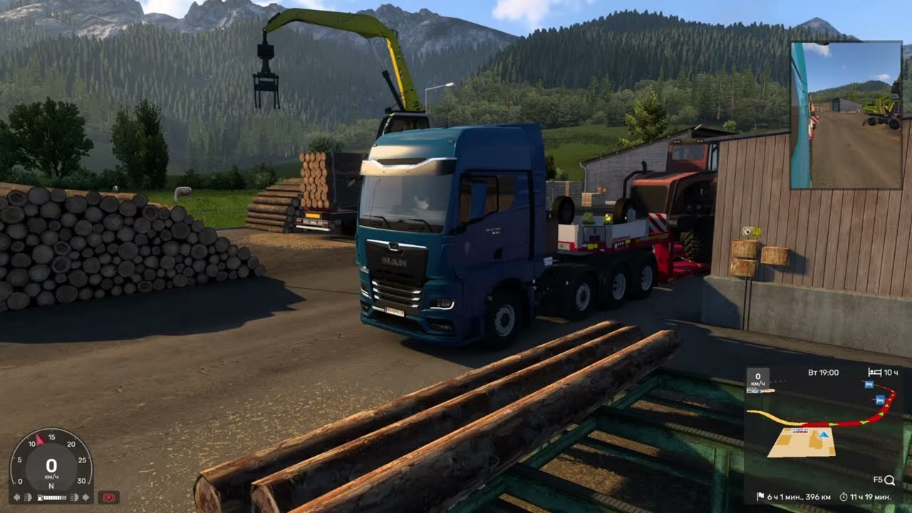 Везу груз в игре ETS 2