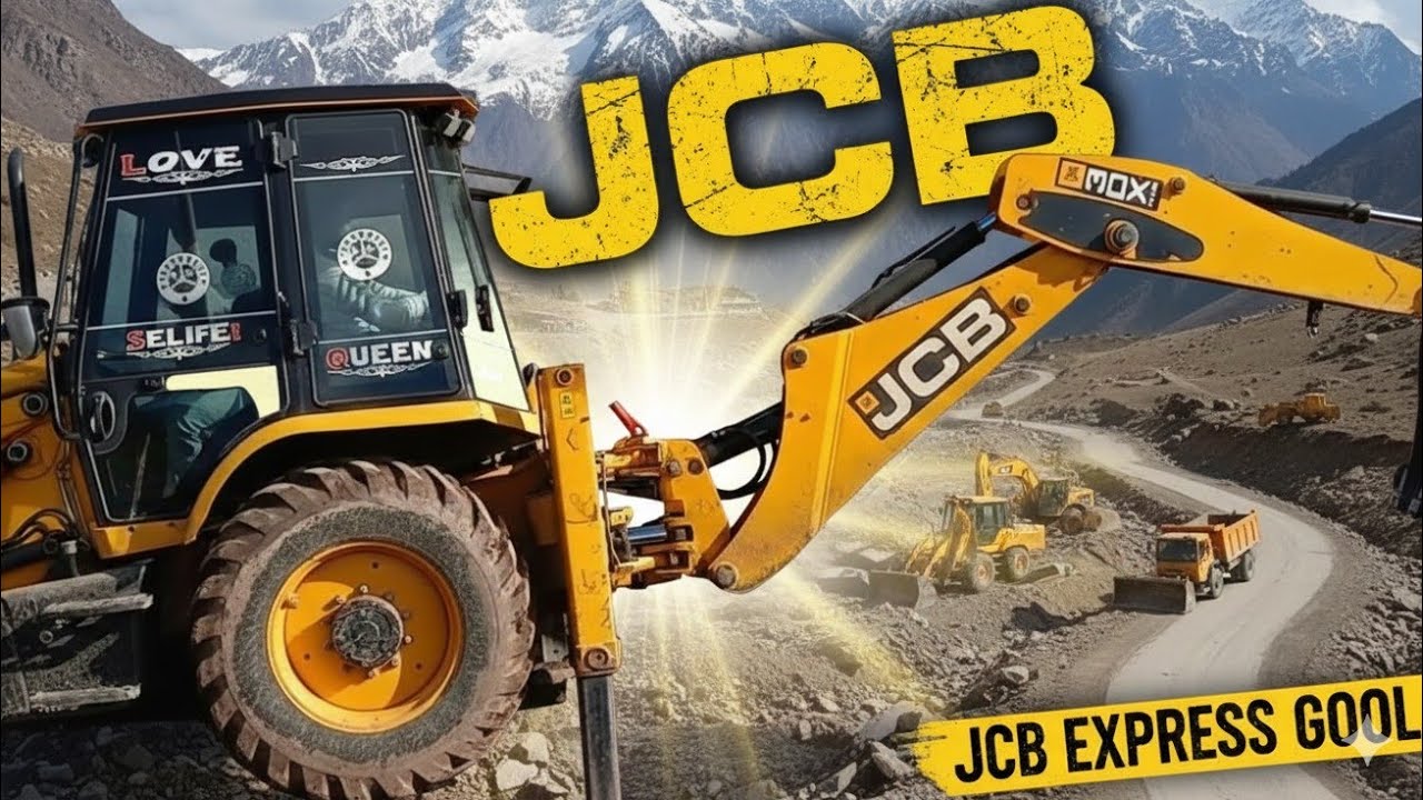 Road Construction ya Tabahi? End tak dekho😱 #jcb3dx #pahad #road #construction #gool #heavymachinery