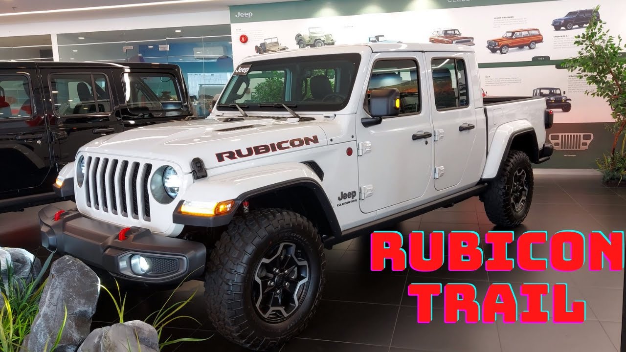Jeep Gladiator Rubicon Bright WHITE Interior & Exterior Walkaround