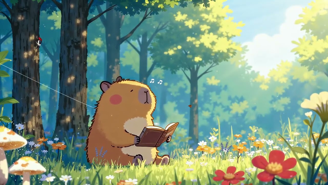 Sunny Day in the Forest ☀️ Lofi Beats for Reading & Relaxing