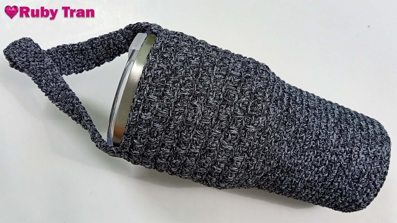 Hướng Dẫn Móc Túi Đựng Ly Giữ Nhiệt Đơn Giản | Crochet Cup Bag Handmade