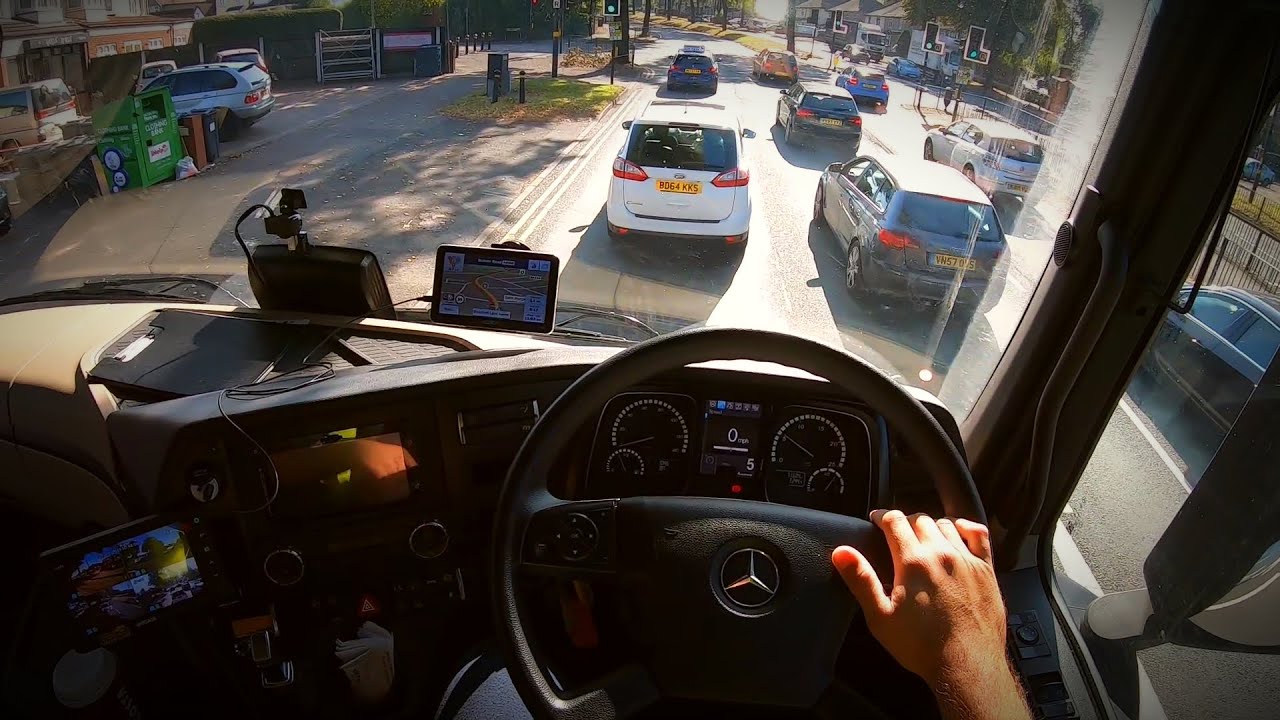 HGV POV DRIVING MERCEDES-BENZ ACTROS 2545 ENGLAND UK