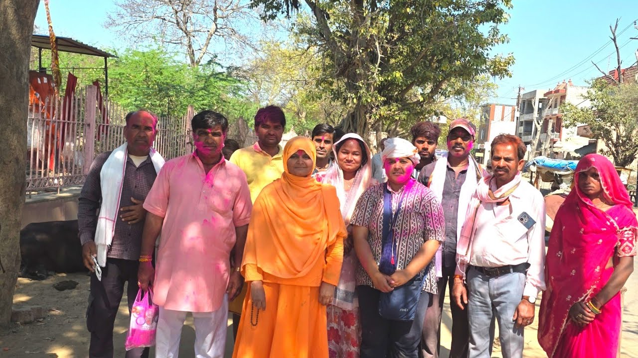 Holi Celebration at Brij 🙏 HOLI 2026 | ब्रज की अद्भुत होली का आनंद लेते  | Sadhvi Jaypriya Guru G