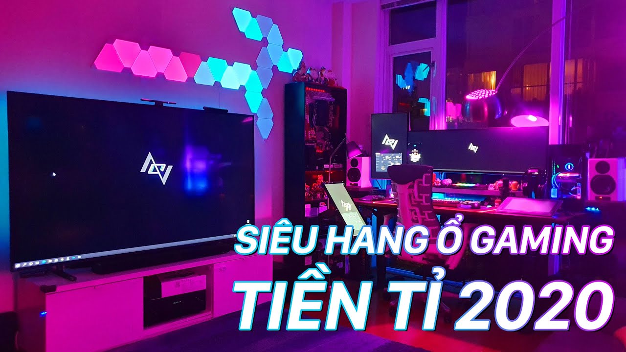 Góc máy (chơi game) tại gia đẹp nhất Việt Nam tháng 6 - 7/2020: Siêu phẩm phòng giải trí TIỀN TỈ!