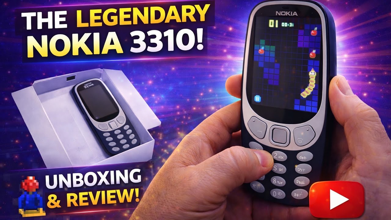 Распаковка и обзор легендарного Nokia 3310 🐍 | Игра «Змейка» вернулась!