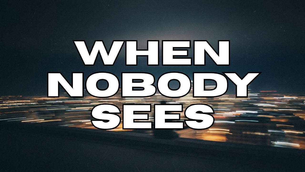 When Nobody Sees (Lyric Video) | Anxiety, Depression & Faith | Christian Music