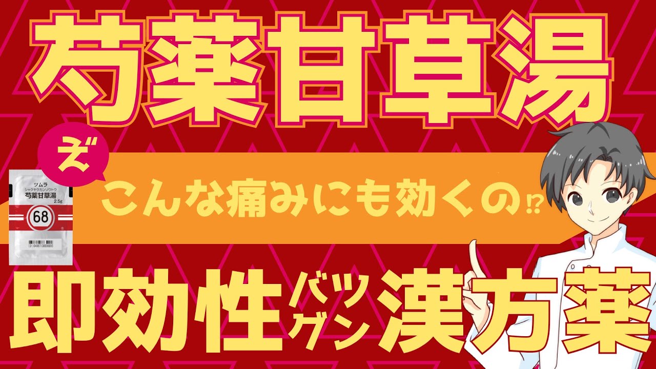 【即効性の漢方】芍薬甘草湯はどんな痛みに効くの？薬の作用と注意すべき副作用【薬剤師が解説】