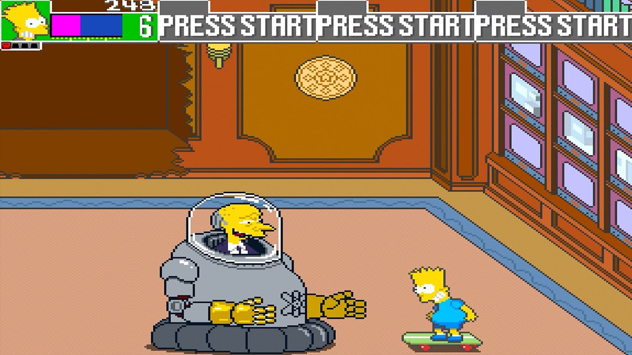 The Simpsons Arcade Game Longplay Gameplay 4K [2012] - [PS3]