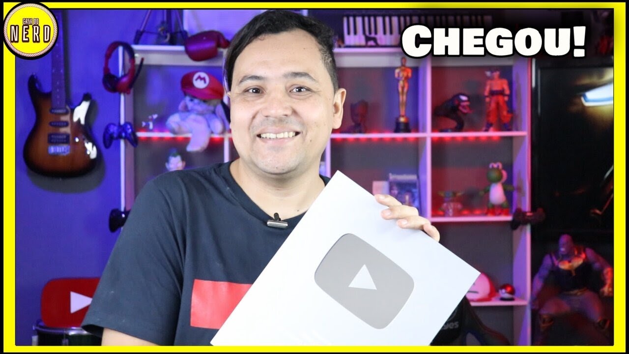 Chegou a Placa de 100k do YouTube - UNBOXING PLAY DE PRATA DO YOUTUBE