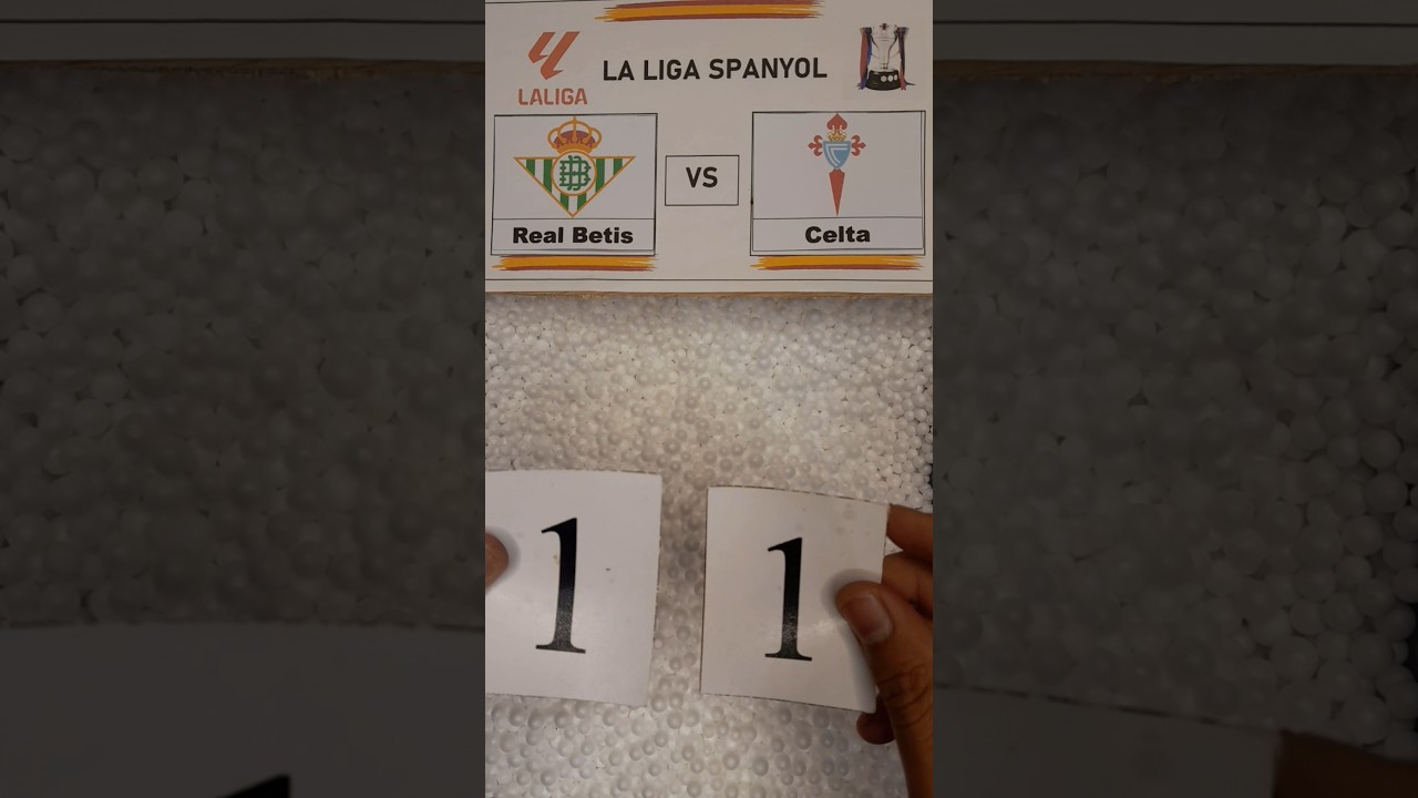 La Liga: Real Betis vs Celta Fulltime 1-1 #realbetis #celta #laliga