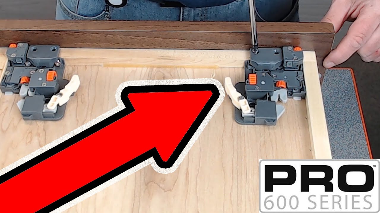 Front locking Device for Undermount Softclose Drawer Slide PRO600 Woodworker ExpressWE Preferred