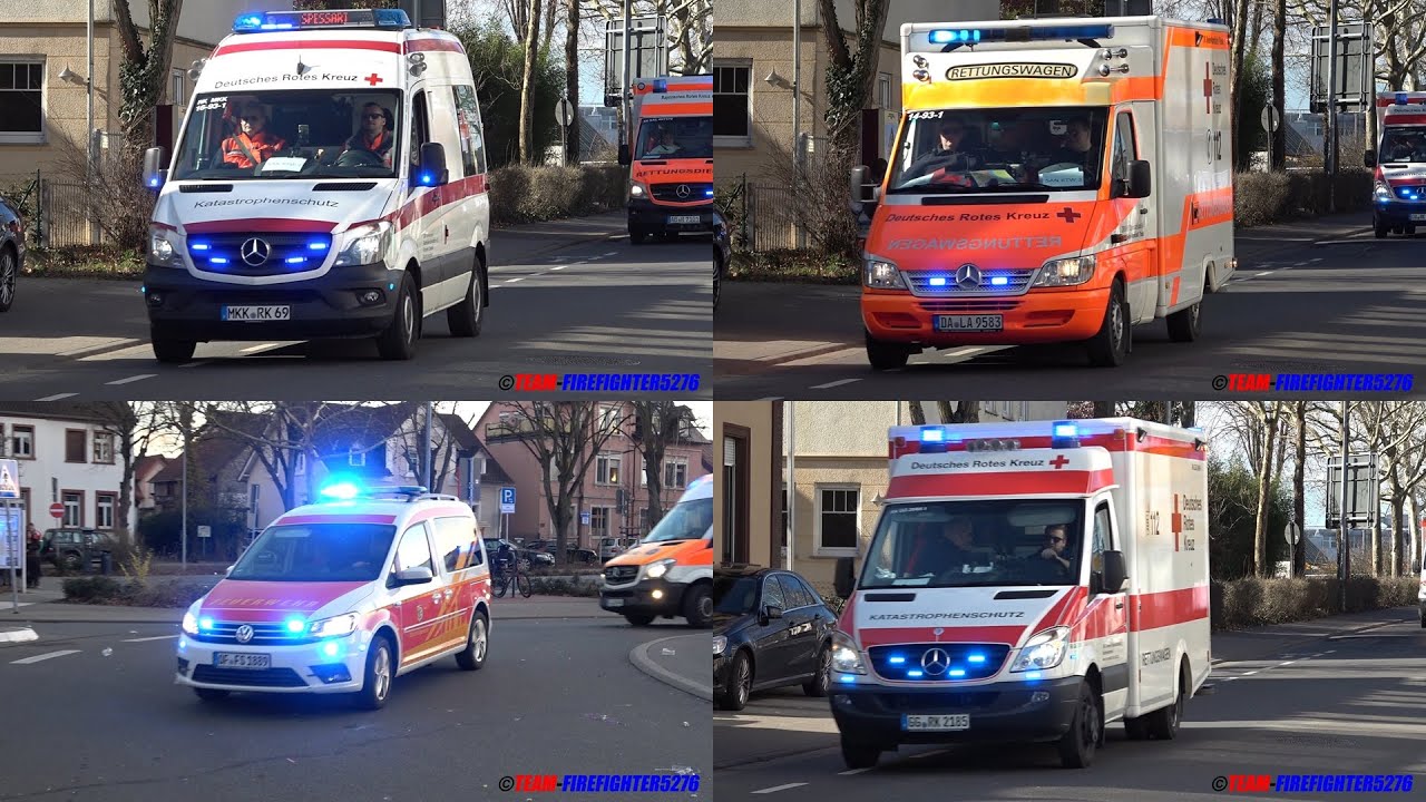 [Rosenmontagszug 2025] Einsatzfahrten von Feuerwehr, Rettungsdienst und Polizei in Seligenstadt