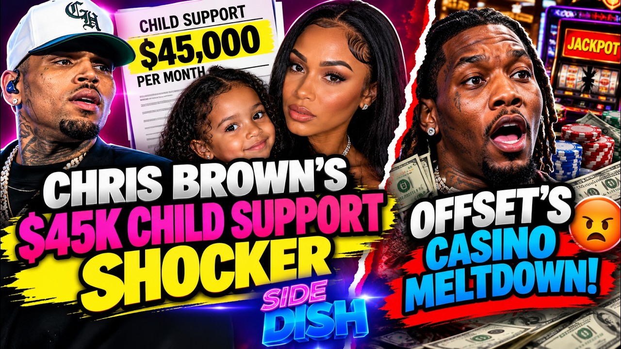 ШОКИРУЮЩИЕ алименты Chris Brown в размере $45 тыс. + срыв Offset в казино!
