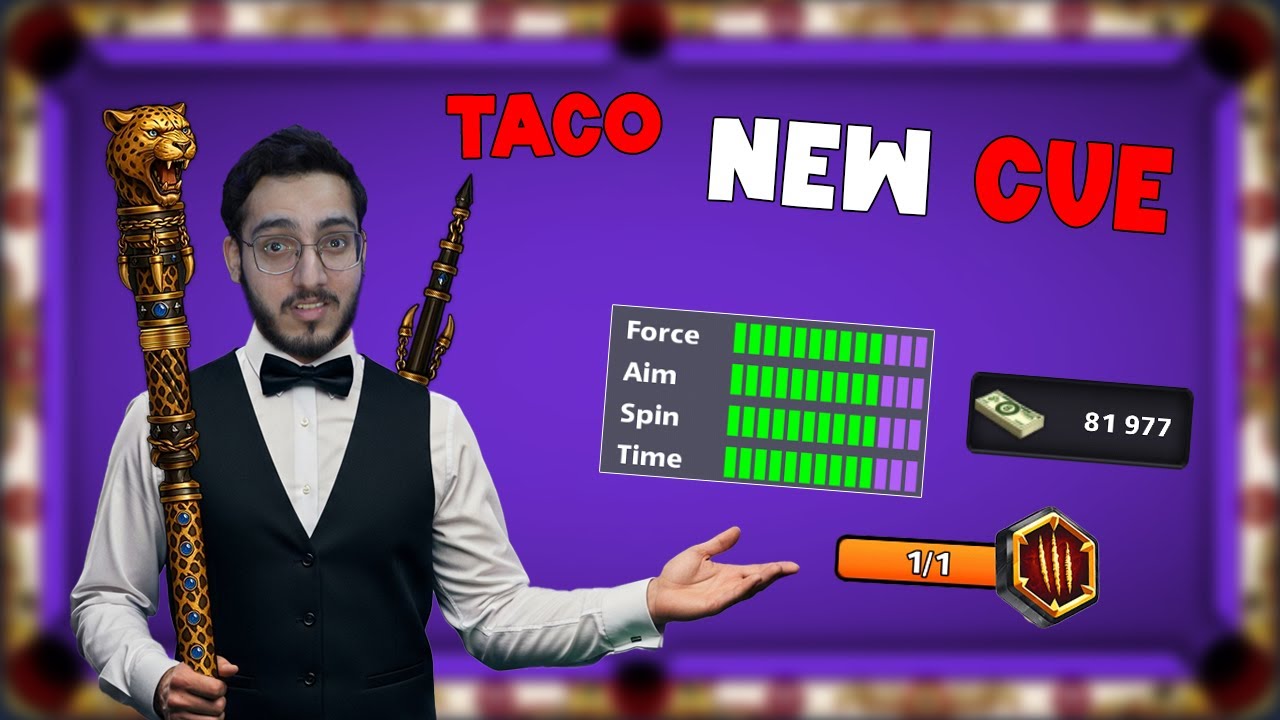 NEW CUE SAVAGE SYNDICATE TACO MAX 396 UPGRADE PIECES 8 BALL POOL 😱‼️