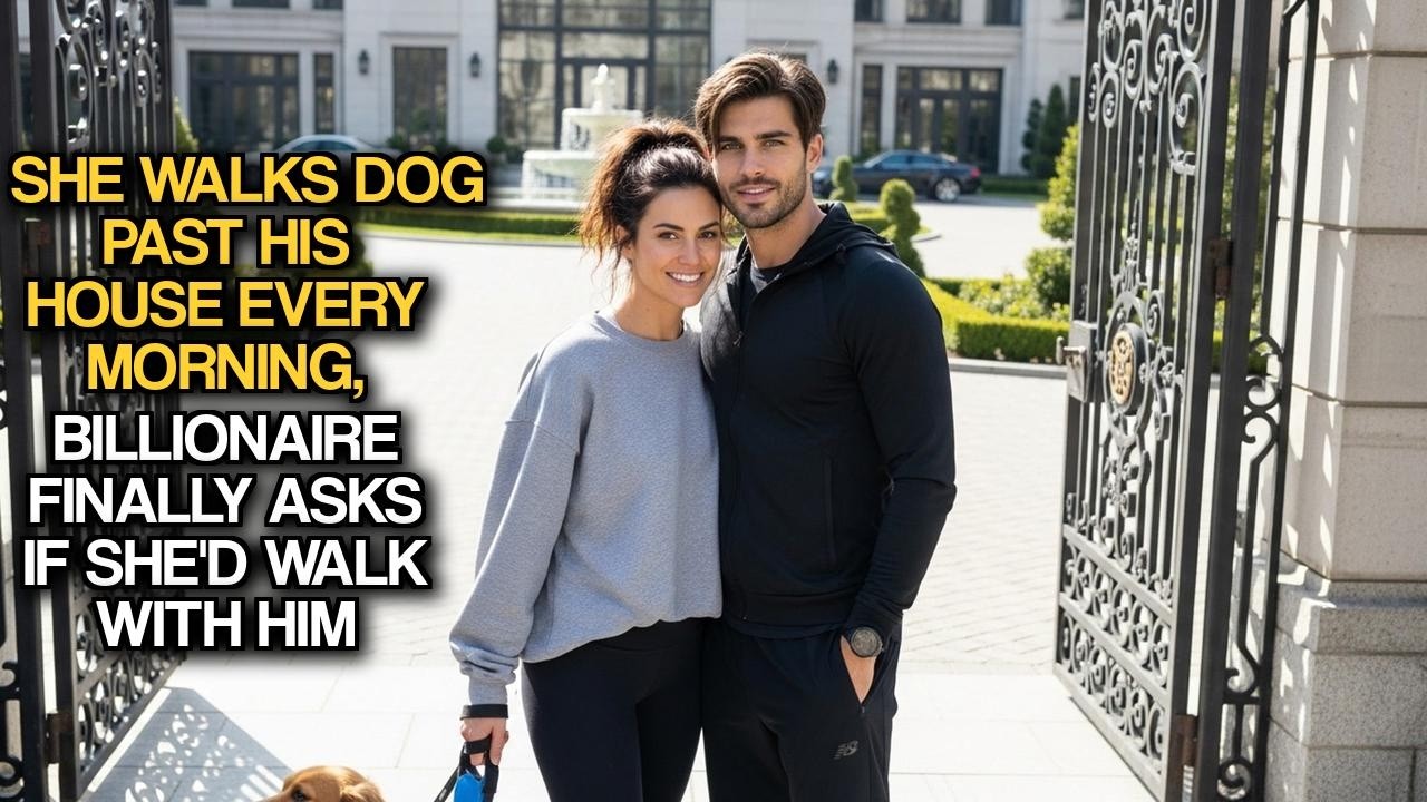 She Walks Dog Past His House Every Morning, Billionaire Finally Asks If She'd Walk With Him