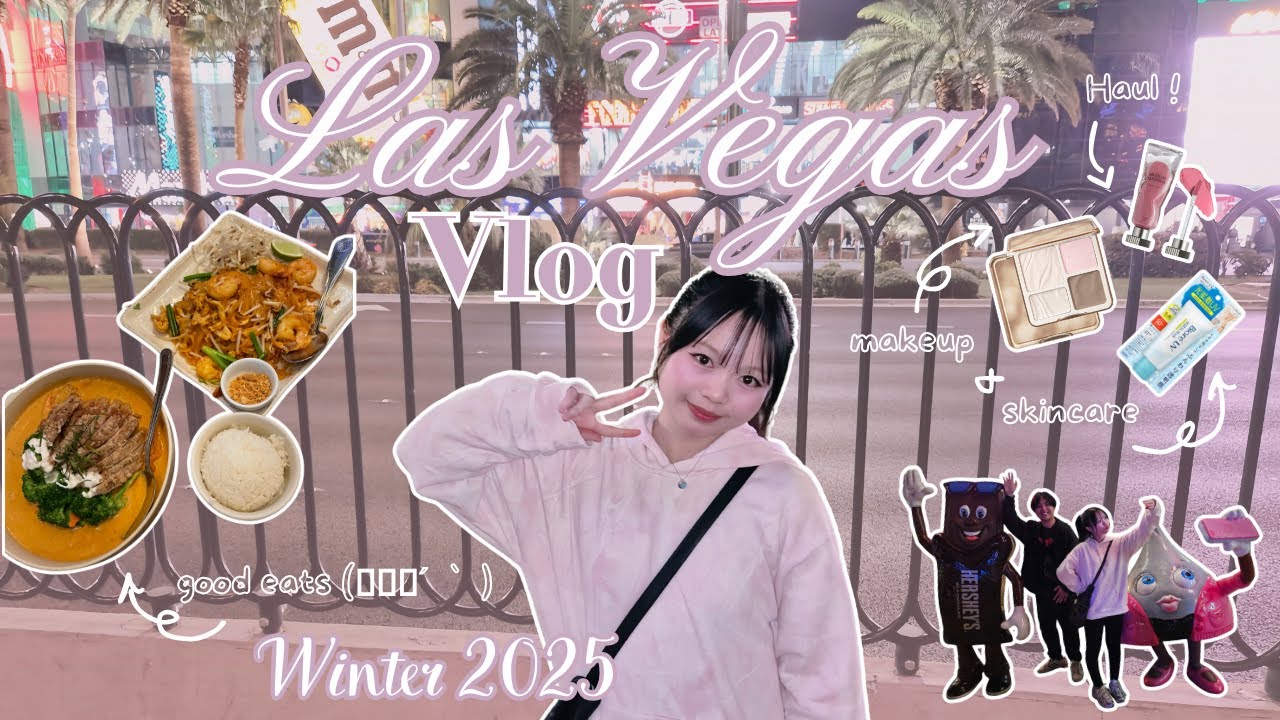 Las Vegas Winter 2025 Trip ! ‧₊❄︎⊹₍ᐢ. .ᐢ₎⋆˚♡ |  Shopping, Good Eats, Skincare, K-pop, K-beauty.
