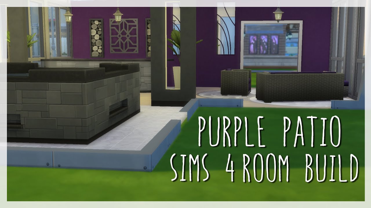 PURPLE PATIO | Sims 4 Room Build