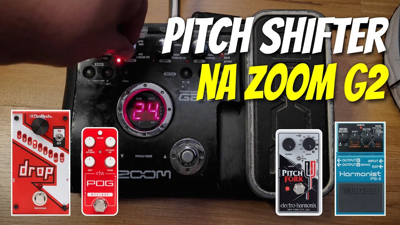 TODOS os Tipos de PITCH SHIFTER na ZOOM G2.1U