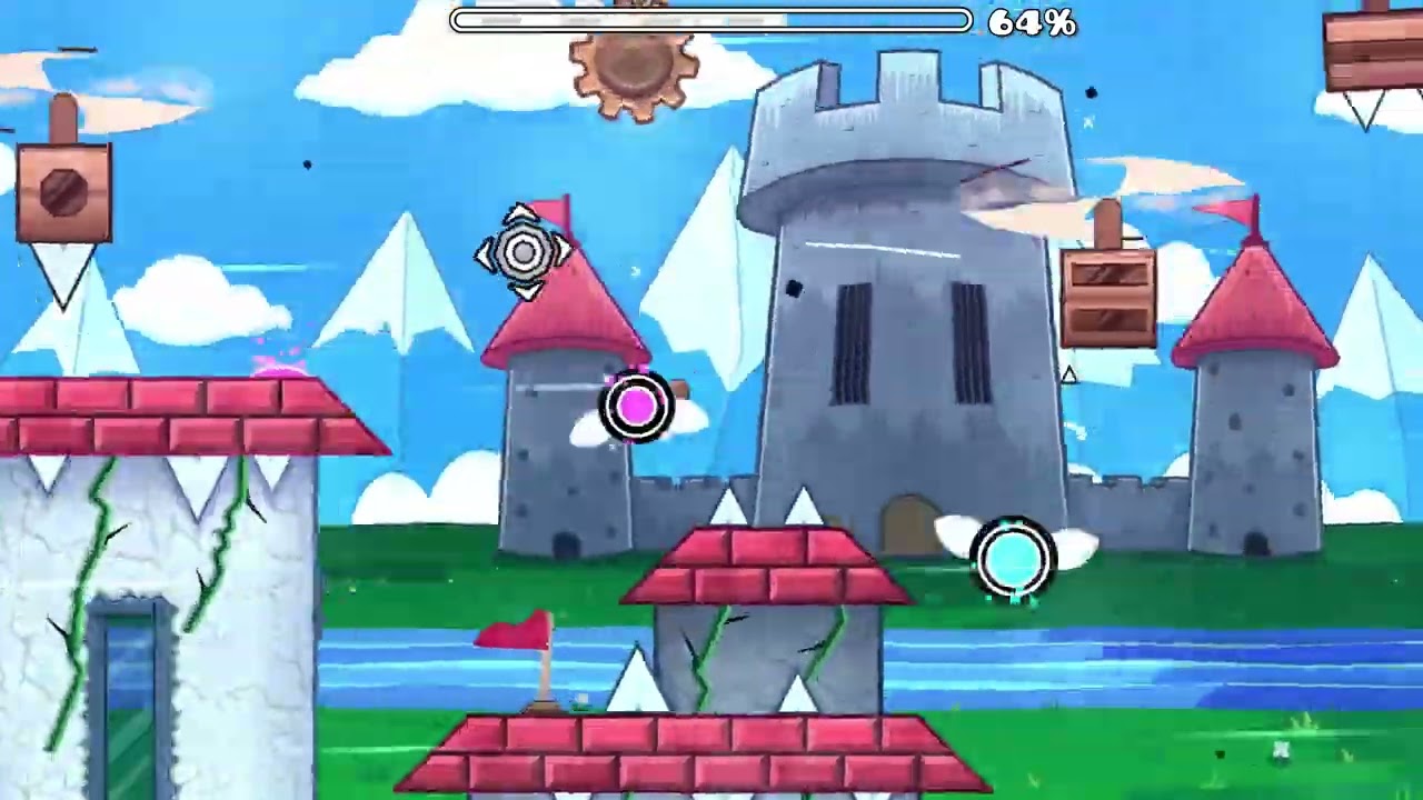Glorious fortress by jamAttack (Easy Demon) Geometry Dash 2.11